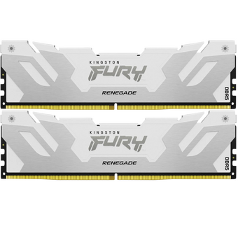  ОЗУ Kingston Fury Renegade White RGB (KF580C38RWK2-48) 48GB DDR5 8000 Non-ECC Unbuffered DIMM (Kit 2*24gb) CL38 