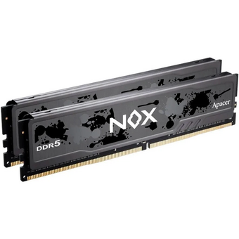  ОЗУ Apacer NOX 64GB (AH5U64G52C522MBAA-2) DDR5 5200 DIMM OC DDR5 w/HS, kit 2x32GB CL40, 1.25V 