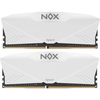  ОЗУ Apacer NOX RGB White Aura2 16GB (AH4U16G32C28YNWAA-2) DDR4 3200 DIMM OC w/HS, kit 2x8GB CL16, 1.35V 