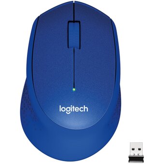 Мышь беспроводная Logitech M330 Silent Plus Blue (910-004925) 