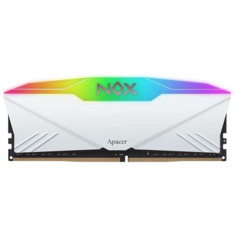  ОЗУ Apacer NOX RGB White Aura2 16GB (AH4U16G32C28YNWAA-2) DDR4 3200 DIMM OC w/HS, kit 2x8GB CL16, 1.35V 