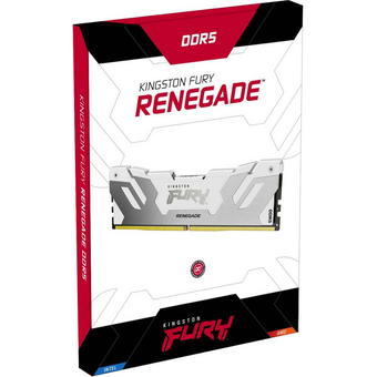  ОЗУ Kingston Fury Renegade White RGB (KF580C38RWK2-48) 48GB DDR5 8000 Non-ECC Unbuffered DIMM (Kit 2*24gb) CL38 