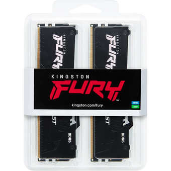  ОЗУ Kingston Fury Beast RGB (KF560C36BBE2AK2-64) DDR5 64Gb 6000Mhz CL36 K2 2x32Гб 