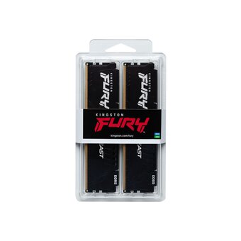  ОЗУ Kingston Fury Beast KF556C36BBE2K2-64 64GB 5600MT/s DDR5 CL36 DIMM (Kit of 2) Black 
