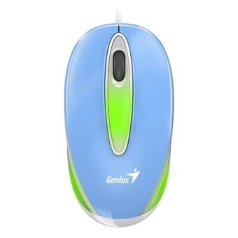  Мышь проводная Genius DX-Mini голубой 