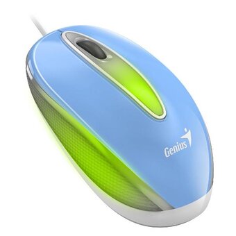  Мышь проводная Genius DX-Mini голубой 