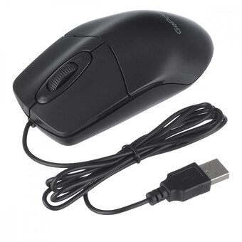  Мышь проводная GoPower GPM01 черный 