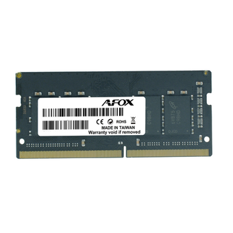  ОЗУ Afox AFSD48FH1P / AFSD48FH2P / AFSD48FS1P 8GB DDR4 2666Mhz SO-DIMM (1x8GB), PC4-21300, 260- Pin, Non-ECC, Un-Buffered, CL 19-19-19-43, 1.2V 