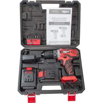  Дрель аккумуляторная Edon PROtech PRO-21L2K 
