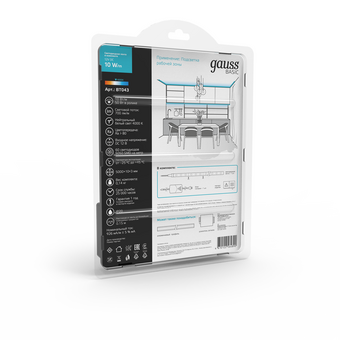  Светодиодная лента GAUSS Basic BT043 10Вт, 5м 