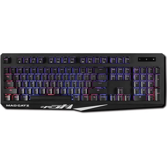  Игровая клавиатура Mad Catz S.T.R.I.K.E. 4 без русской раскладки чёрная Cherry Red Switch 
