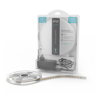  Светодиодная лента GAUSS Basic BT071 12Вт, 5м 