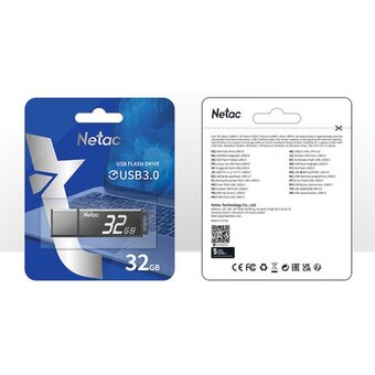  USB-флешка NETAC U351 (NT03U351N-032G-32BK) USB3.0 32GB Черный 