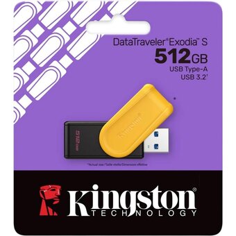  USB-флешка Kingston DataTraveler Exodia S (DTXS/512GB), 512Gb USB 3.2 