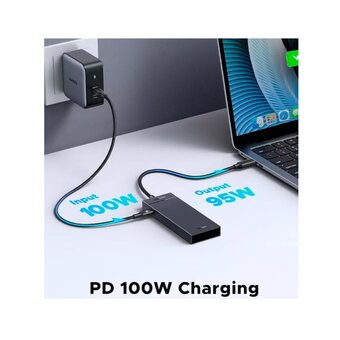  Хаб UGREEN CM806 (55334) 5-in-1 USB-C 10Gbps To 4xUSB-C 3.2 Hub With PD Black 