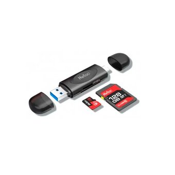  Карт-ридер Netac WK14 (NT09WK14-30BK) SD, SDHC, SDXC, microSD, microSDHC, microSDXC, интерфейс USB 3.2 