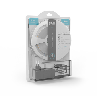  Светодиодная лента GAUSS Basic BT071 12Вт, 5м 