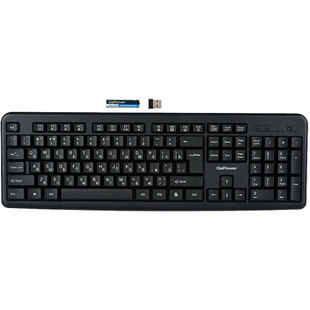  Клавиатура беспроводная GoPower GPK02 черный 