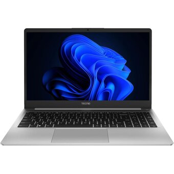  Ноутбук Tecno MegaBook K15SDA (71003300489) Ryzen 5 7430U 16Gb SSD1Tb AMD Radeon Graphics 15.6" IPS WUXGA (1920x1200) Windows 11 Home silver WiFi 