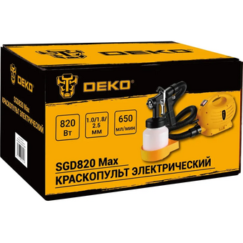 Краскопульт DEKO SGD820 Max (085-1332) 820Вт   Краскопульт DEKO SGD820 Max (085-1332) 820Вт