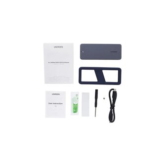  Бокс внешний для жесткого диска UGREEN CM777 (25665) M.2 NVMe SATA SSD Enclosure 20Gbps Space Gray 