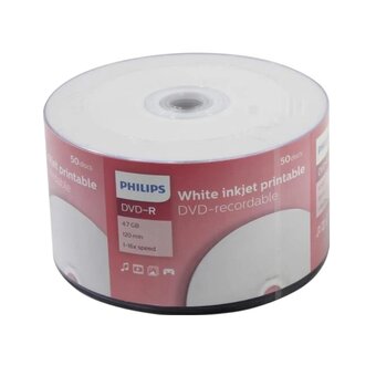  Диск DVD-R Philips DM4I6U50F/97 4.7Gb, 16x, Bulk (50), Printable 