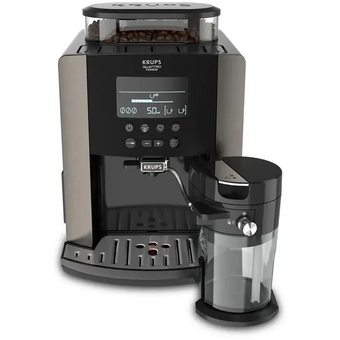  Кофемашина Krups Arabica Latte EA819E10 черный/коричневый 