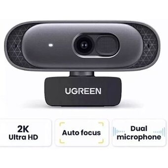  Web камера UGREEN CM778 (35626) USB HD Camera 2K 30FPS Gray 