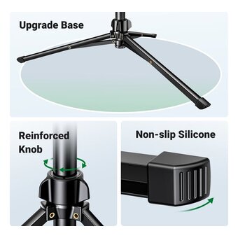  Трипод UGREEN LP680 (15609) Tripod Stand 1.7m With Bluetooth Remote For selfie Livestream Black 