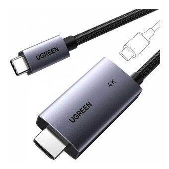  Адаптер UGREEN CM675 (55330) Unidirectional U-C to HDMI 4K 60Hz with 100W PD Fast Charging Adapter 2m Gray 
