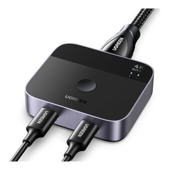  Переключатель UGREEN AW502 (55451) USB-C Switch 2 In 1 Out 4K@60Hz Black 