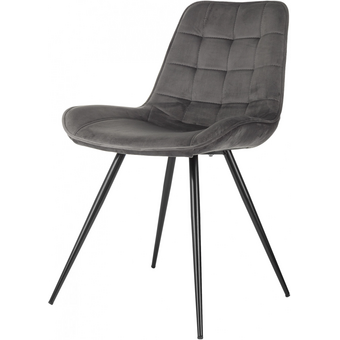  Стул Бюрократ CH-K2_1/HL18 т.серый Holland 18 металл черный на ножках 