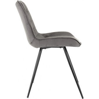  Стул Бюрократ CH-K2_1/HL18 т.серый Holland 18 металл черный на ножках 