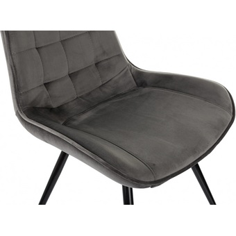  Стул Бюрократ CH-K2_1/HL18 т.серый Holland 18 металл черный на ножках 