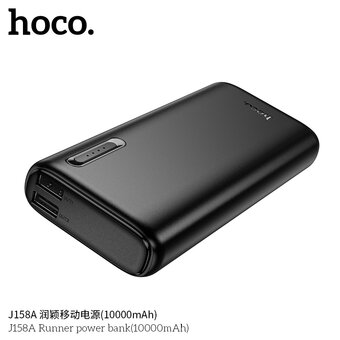  Аккумулятор внешний резервный HOCO J158A Runner 10000mAh черный 