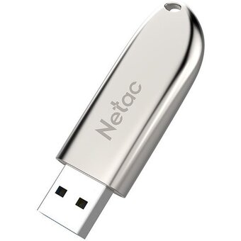  USB-флешка NETAC U352 (NT03U352N-064G-32PN) USB3.0 64GB, металлическая, с колпачком 