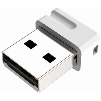  USB-флешка Netac U116 (NT03U116N-128G-32WH), 128Gb USB3.2, миниатюрная пластиковая белая 