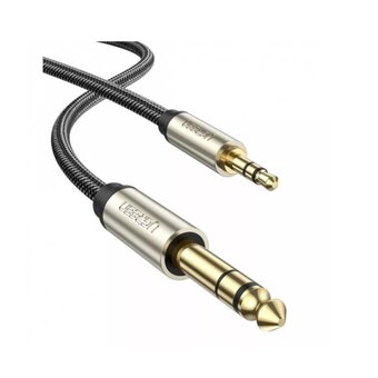  Кабель UGREEN AV127 (10630) 3.5mm to 6.35mm TRS Stereo Audio Cable 5m Gray 
