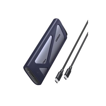  Бокс внешний для жесткого диска UGREEN CM767 (55150) M.2 NVMe/SATA SSD Enclosure 20Gbps Space Gray 