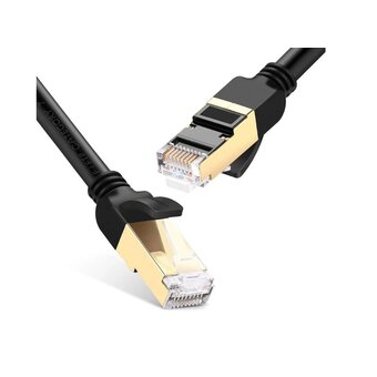  Кабель UGREEN NW107 (11274) Cat 7 F/FTP Lan Cable 15m Black 