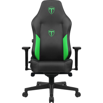  Игровое кресло T-Line Grand Экокожа Black+Green 