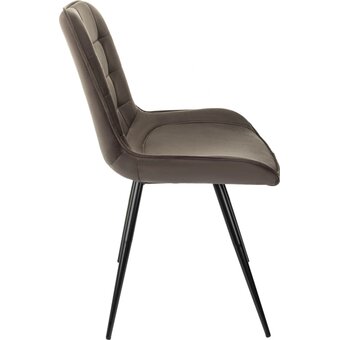  Стул Бюрократ CH-K2_1/HL74_4 комплект 4шт коричневый Holland 74 металл черный на ножках 