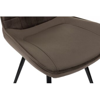  Стул Бюрократ CH-K2_1/HL74_4 комплект 4шт коричневый Holland 74 металл черный на ножках 