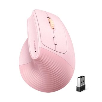  Мышь UGREEN M571 (55917) Wireless Vertical Mouse 2.4 GHz Pink 