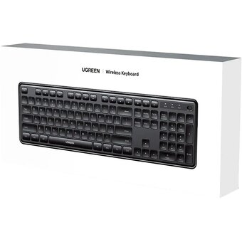  Клавиатура UGREEN K331 (55654) Wireless Keyboard 2.4GHz RU Black 