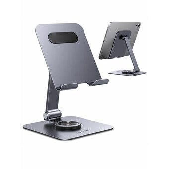  Подставка настольная UGREEN LP894 (45860) Swivel Foldable Multi-Angle Tablet Stand Space Grey 