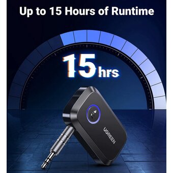  Ресивер UGREEN CM596 (90748) Car&Home Bluetooth 5.3 Receiver Audio Adapter Black 