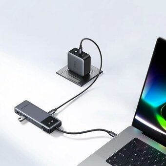  Конвертер UGREEN CM888 (35998) UNO 6-in-1 4K 60Hz USB-C HDMI+2*USB 3.2A+2*USB 3.2C+PD Power Converter Gray 