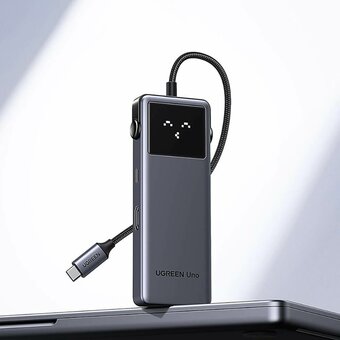  Конвертер UGREEN CM888 (35998) UNO 6-in-1 4K 60Hz USB-C HDMI+2*USB 3.2A+2*USB 3.2C+PD Power Converter Gray 
