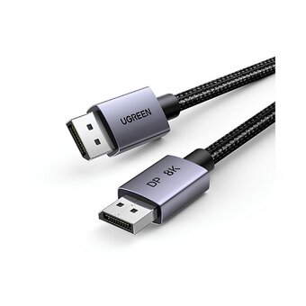  Кабель UGREEN DP120 (25906) DisplayPort 1.4 Male to Male 8K Cable 3m Gray 